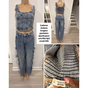 👖 Ardene Two-Piece Denim Set – Size Small – $20